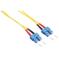 LogiLink Fiber duplex patch kábel OS2 9/125 LC-SC 2m sárga (FP0SC02) kábel és adapter