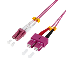 LogiLink Fiber optic duplex patch kábel lila 5m (FP4LS05) (FP4LS05) kábel és adapter
