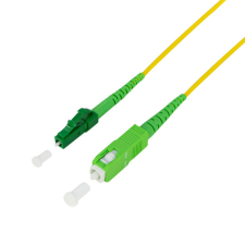 LogiLink Fiber szimplex patch kábel, OS2, SM G.657.A2, SC/APC-LC/APC, 1 m kábel és adapter