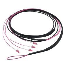 LogiLink Fiber törzskábel U-DQ(ZN)BH 4 eres multimódusú OM4 LC/UPC - LC/UPC 60m (FT1U060) kábel és adapter