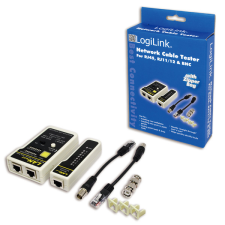 LogiLink hálózati kábel tesztelő készlet, fehér-fekete egyéb hálózati eszköz