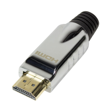 LogiLink HDMI csatlakozó önálló összeszereléshez, A/M, fém kábel és adapter