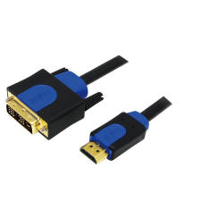 LogiLink HDMI-DVI kábel, 10 m (CHB3110) kábel és adapter