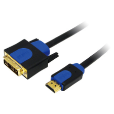 LogiLink HDMI-DVI kábel  HQ  2 m audió/videó kellék, kábel és adapter