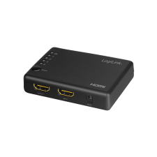 LogiLink HDMI elosztó 1x4 portos, 4K/30 Hz, HDCP, CEC, vékony kábel és adapter
