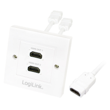LogiLink HDMI fali lemez 2x HDMI anya egyéb hálózati eszköz