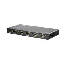 LogiLink HDMI kapcsoló, 4x1 port, 4K/60 Hz, HDCP, HDR, CEC, RC kábel és adapter