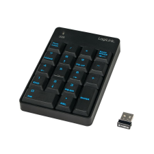 LogiLink ID0120 Wireless Keypad Black billentyűzet
