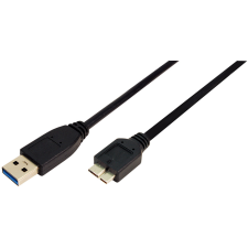 LogiLink KAB LogiLink CU0037 USB 3.0 A-&gt;B Micro 2x apa csatlakozó kábel - 0,6m kábel és adapter