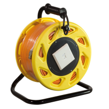 LogiLink Kábeldob, Cat.7A, S/FTP, narancssárga, 90 m kábel és adapter