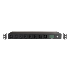 LogiLink Kapcsolható 8 portos IP PDU fényméréssel, 16 A, SNMP kábel és adapter