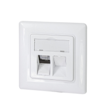 LogiLink Keystone előlap 2 modulhoz, német típusú, fehér egyéb hálózati eszköz