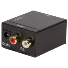 LogiLink Koaxial and Toslink to analog L/R audio converter kábel és adapter