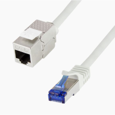 LogiLink Konszolidációs patch kábel Cat.6A S/FTP szürke 10m (CC5092S) (CC5092S) kábel és adapter