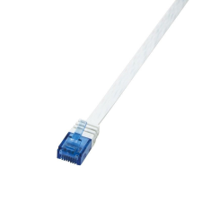 LogiLink lapos Patch Kábel CAT5e 10M fehér kábel és adapter