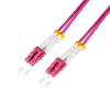 LogiLink Logilink Acél páncélozott szálas patch kábel OM4, Duplex LC/UPC - LC/UPC, 2,0 m