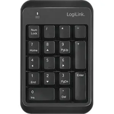LogiLink Logilink Billentyűzet, Bluetooth 5.1, 17 billentyű, fekete billentyűzet