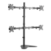 LogiLink LogiLink Négyes monitorállvány, 13 32" acél,  460 mm karhossz