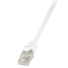 LogiLink LogiLink Patch kábel Econline, Cat.6, U/UTP, fehér, 3 m kábel és adapter