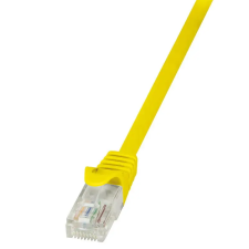 LogiLink Logilink Patch kábel Econline, Cat.6, U/UTP, sárga, 1,5 m kábel és adapter