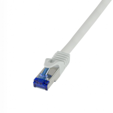 LogiLink Logilink Patch kábel Ultraflex, Cat.6A, S/FTP, szürke, 0,25 m kábel és adapter