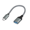 LogiLink Logilink USB 3.2 Gen1 Type-C adapter, C/M-USB-A/F, OTG, alumínium, 0,15 m