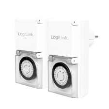 LogiLink Mechanikus időkapcsoló, IP44, kültéri, 2 db egyéb hálózati eszköz