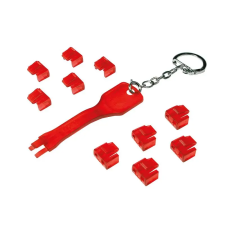 LogiLink MP0042 RJ45 port blocker (1x key 10x locks) biztonságtechnikai eszköz
