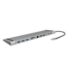 LogiLink NB Acc Logilink Docking USB-C 11-port PD Silver (UA0373) laptop kellék