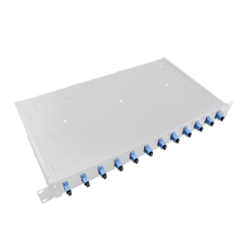 LogiLink Optikai kábel elosztó, 19" (ODF) SC-SX 12 P, szürke egyéb hálózati eszköz