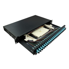 LogiLink Optikai kábel elosztó, 19" (ODF) SC-SX 24 P, fekete egyéb hálózati eszköz