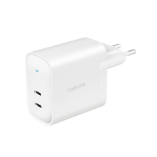 LogiLink PA0282 GaN 2x USB-C Hálózati töltő - Fehér (40W) mobiltelefon kellék