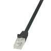 LogiLink - patch kábel, CAT 5e UTP 0,25m fekete - CP1013U