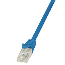 LogiLink - patch kábel, CAT 5e UTP 10m kék - CP1096U kábel és adapter