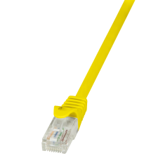 LogiLink - patch kábel, CAT 5e UTP 1m sárga - CP1037U kábel és adapter