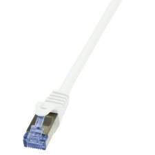 LogiLink - patch kábel, Cat.6A 10G S/FTP PIMF PrimeLine 3m fehér - CQ3061S kábel és adapter
