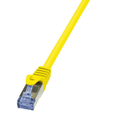 LogiLink - patch kábel, Cat.6A 10G S/FTP PIMF PrimeLine sárga 10m - CQ3097S kábel és adapter