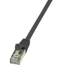 LogiLink patch kábel econline, cat.5e, f/utp, fekete, 0,5 m kábel és adapter