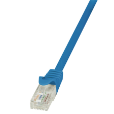 LogiLink Patch kábel Econline, Cat.5e, U/UTP, kék, 2 m kábel és adapter
