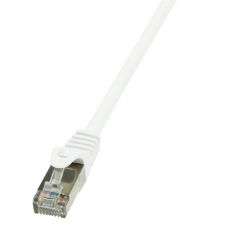 LogiLink Patch kábel Econline, Cat.6, F/UTP, fehér, 10 m kábel és adapter