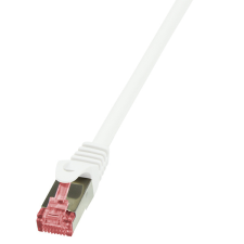 LogiLink Patch kábel PrimeLine, Cat.6, S/FTP, fehér, 1,5 m kábel és adapter