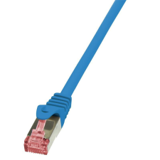 LogiLink Patch kábel PrimeLine, Cat.6, S/FTP, kék, 0,5 m kábel és adapter