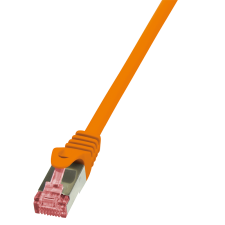 LogiLink Patch kábel PrimeLine, Cat.6, S/FTP, narancssárga, 0,5 m kábel és adapter