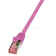 LogiLink Patch kábel PrimeLine, Cat.6, S/FTP, rózsaszín, 5 m (LOGILINK_CQ2079S) kábel és adapter
