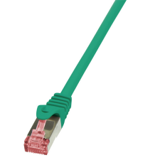 LogiLink Patch kábel PrimeLine, Cat.6, S/FTP, zöld, 0,25 m kábel és adapter