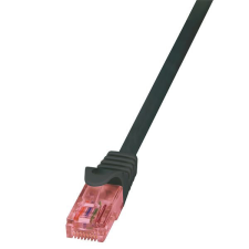 LogiLink Patch kábel PrimeLine Cat.6 U/UTP 3m fekete (CQ2063U) kábel és adapter