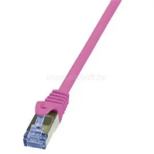 LogiLink Patch kábel PrimeLine, Cat.6A, S/FTP, rózsaszín, 1 m (LOGILINK_CQ3039S) kábel és adapter