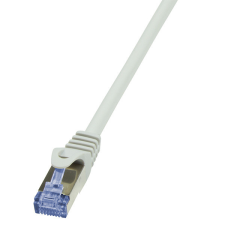 LogiLink Patch kábel PrimeLine, Cat.6A, S/FTP, szürke, 10 m kábel és adapter
