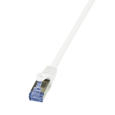 LogiLink Patch kábel PrimeLine, Cat.7 kábel, S/FTP, fehér, 0,25 m - CQ4011S kábel és adapter