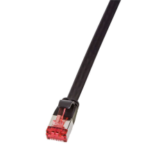 LogiLink Patch kábel SlimLine, lapos, Cat.6A, U/FTP, 0,5 m kábel és adapter